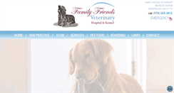 Desktop Screenshot of familyfriendsvetandkennel.com